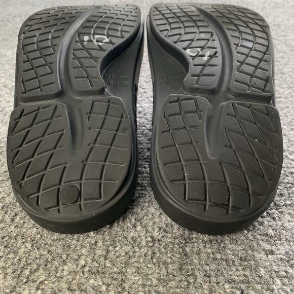 Oofos Ooahh Slides Women Size 7 Black Purple Lightweight Recovery Sandals Rubber - Picture 8 of 13